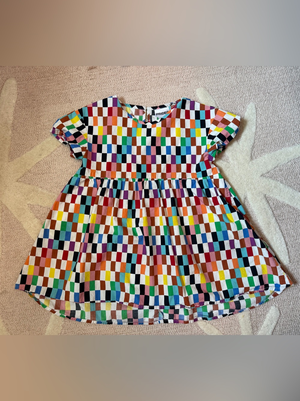 🌈Pride for Target rainbow checkered XS kids dress